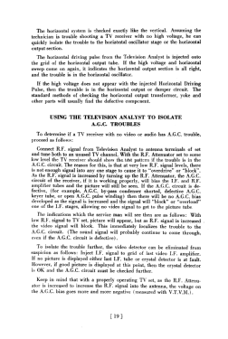 B&K Television Analyst 1075; B&K Precision, (ID = 2964222) Equipment