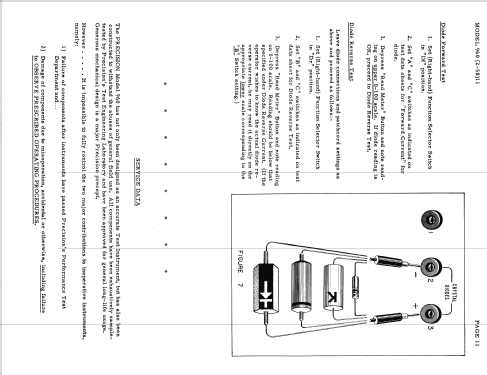 Transistor and Crystal Diode Tester 960; B&K Precision, (ID = 2649122) Equipment