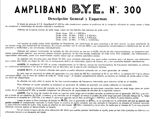 Ampliband 300-3; BYE B.Y.E., Schulman (ID = 463140) Kit