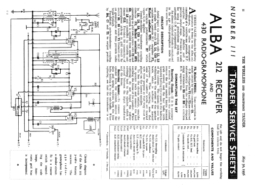 Alba 212; Alba Brand Balcombe (ID = 1029099) Radio