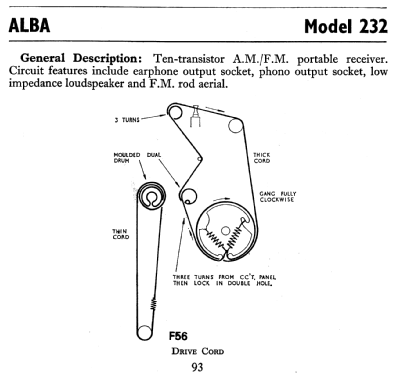 Alba 232; Alba Brand Balcombe (ID = 808900) Radio