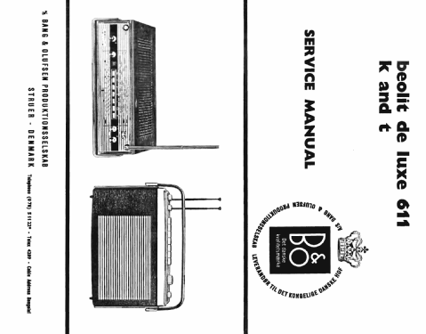 Beolit 611-K; Bang & Olufsen B&O; (ID = 784634) Radio