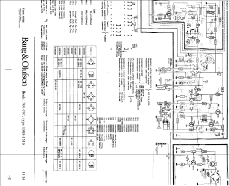 Beolit 707 1515; Bang & Olufsen B&O; (ID = 215721) Radio