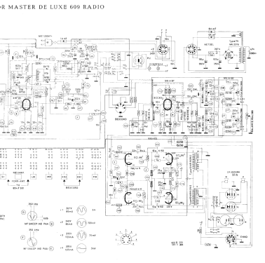 Master de Luxe 609 Moderne; Bang & Olufsen B&O; (ID = 1128295) Radio
