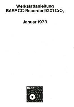 CC Recorder 9201; BASF, Badische (ID = 2856670) Sonido-V