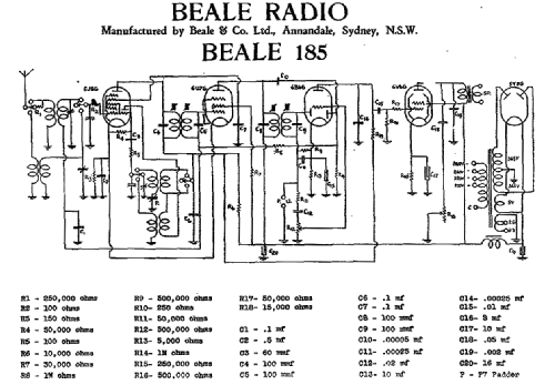 185; Beale & Co. Ltd, (ID = 2003245) Radio