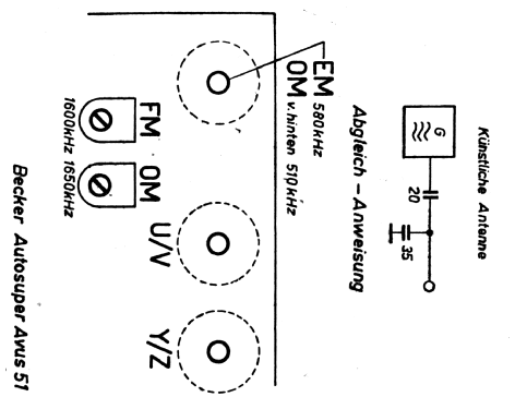 Avus 51 AR5164; Becker, Max Egon, (ID = 683769) Car Radio