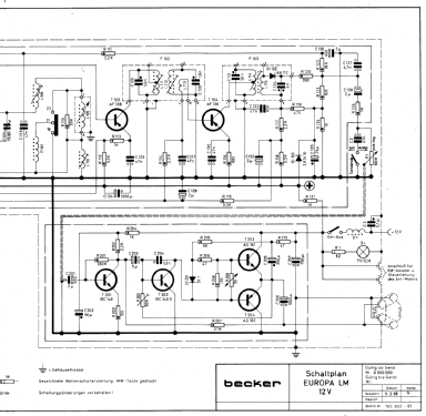 Europa LM; Becker, Max Egon, (ID = 2347882) Car Radio