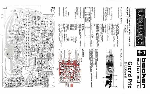 Grand Prix Einblockgerät ab E 008001; Becker, Max Egon, (ID = 1129691) Car Radio