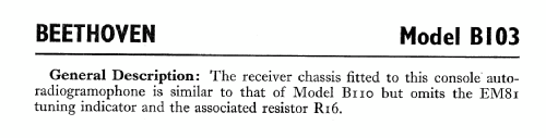 B103; Beethoven Electric (ID = 562328) Radio