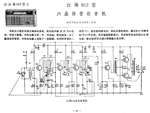 Hongmei 红梅 612; Beijing Shi 北京市宣武区无线 (ID = 814436) Radio