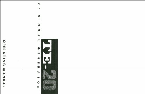 HF-Prüfgenerator TE-20; Belco, Tokyo (ID = 250649) Ausrüstung