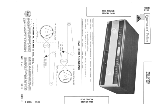 TRW AM-FM Tuner 2421; Bell Sound Systems; (ID = 1646467) Radio