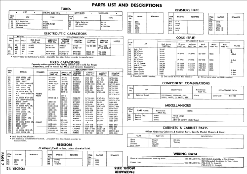 Pacemaker 2216 ; Bell Sound Systems; (ID = 606532) Radio