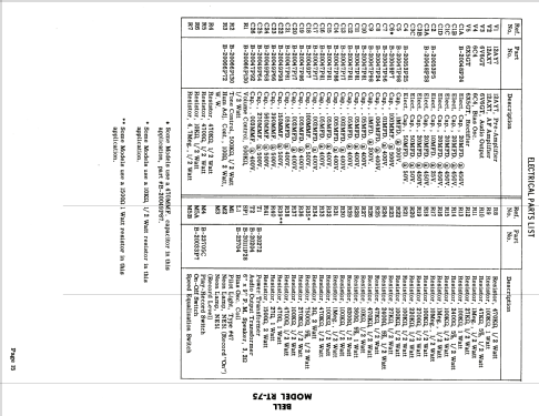 RT-75 Tape Recorder ; Bell Sound Systems; (ID = 1864355) Reg-Riprod
