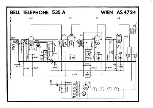 Radiobell 535 ; Bell Telephone Mfg. (ID = 570306) Radio