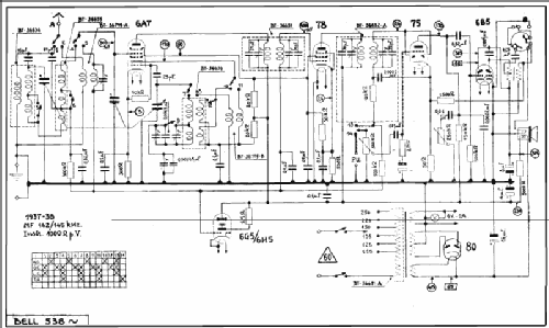 Radiobell 538 ; Bell Telephone Mfg. (ID = 1058558) Radio