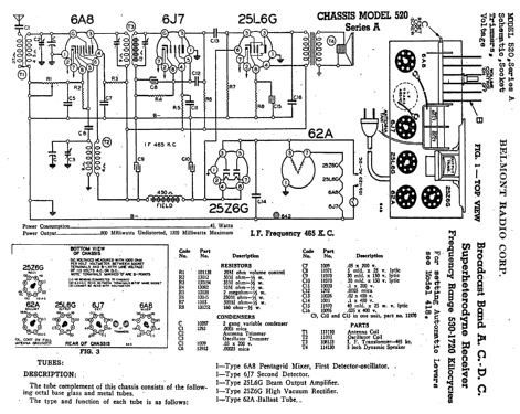 520 Ch= series A; Belmont Radio Corp. (ID = 322754) Radio