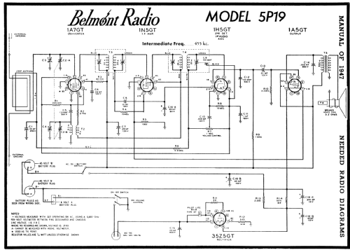 5P19 Ch= Series A; Belmont Radio Corp. (ID = 84830) Radio