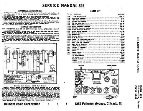 625 ; Belmont Radio Corp. (ID = 322901) Radio