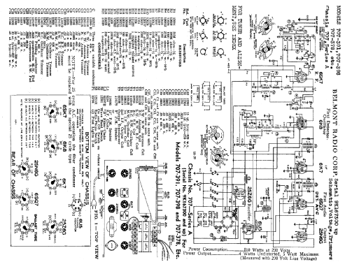 707-378 CH= 707 Series A; Belmont Radio Corp. (ID = 326849) Radio