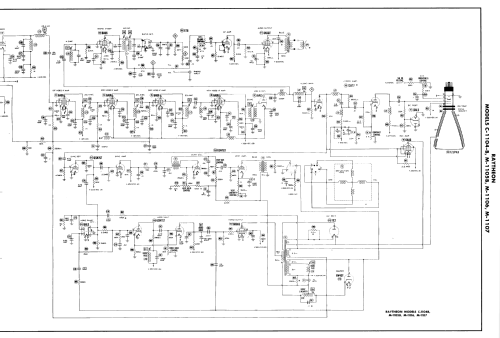 Raytheon M-1107 Ch= 12AX27; Belmont Radio Corp. (ID = 2946063) Television