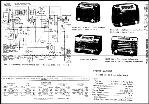 110 ; Bendix Radio (ID = 324373) Radio