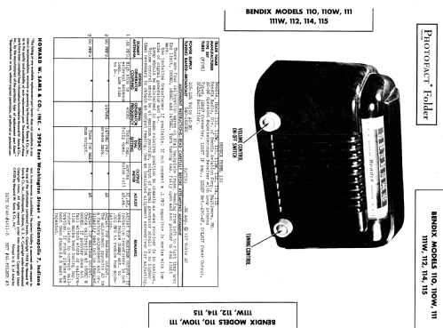 110 ; Bendix Radio (ID = 989024) Radio