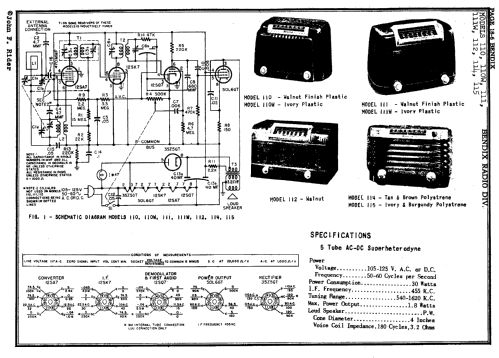 112 ; Bendix Radio (ID = 275616) Radio