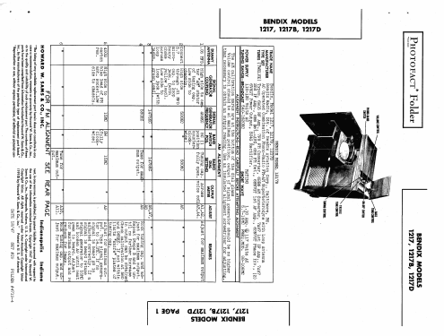 1217B ; Bendix Radio (ID = 440398) Radio