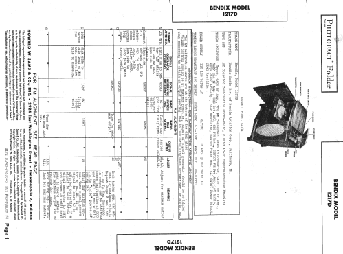 1217D ; Bendix Radio (ID = 1399886) Radio