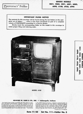 6003 ; Bendix Radio (ID = 2782332) TV-Radio