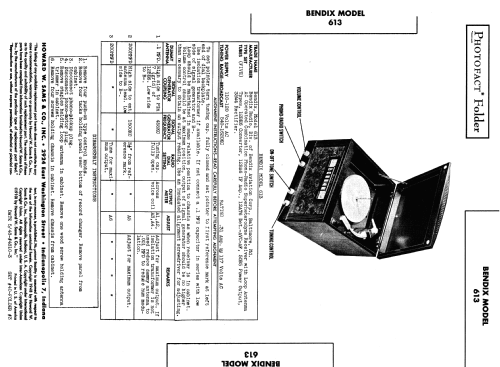 613 ; Bendix Radio (ID = 983916) Radio