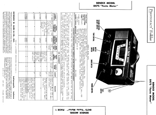 847S 'Facto Meter' ; Bendix Radio (ID = 496826) Equipment