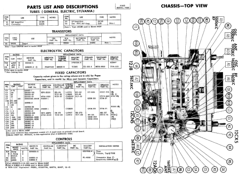 Ford 74BF Ch= FEG-18805; Bendix Radio (ID = 977201) Car Radio