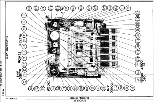 Lincoln 95BH Ch= B9FL-15801-A, B9FL-15801-B; Bendix Radio (ID = 732340) Car Radio