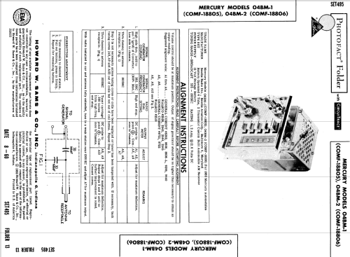 Mercury 04BM-1 COMF-18805; Bendix Radio (ID = 587303) Car Radio