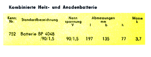 Kombin. Heiz- und Anodenbatterie BP4048/90/1,5; Berliner (ID = 1545341) Fuente-Al