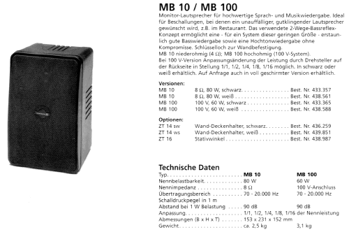 MB 10; Beyer; Berlin, (ID = 1832780) Speaker-P