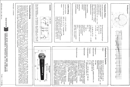 Soundstar mk III M600NS; Beyer; Berlin, (ID = 520681) Microphone/PU