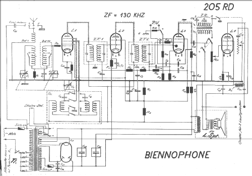 Télé-Super 205RD; Biennophone; Marke (ID = 14874) Radio
