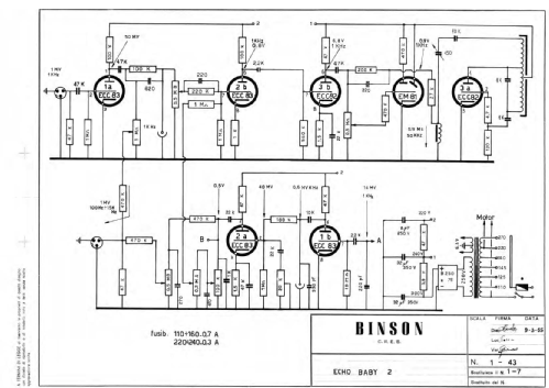 Echorec Baby 2; Binson; Milano (ID = 2591883) Ton-Bild