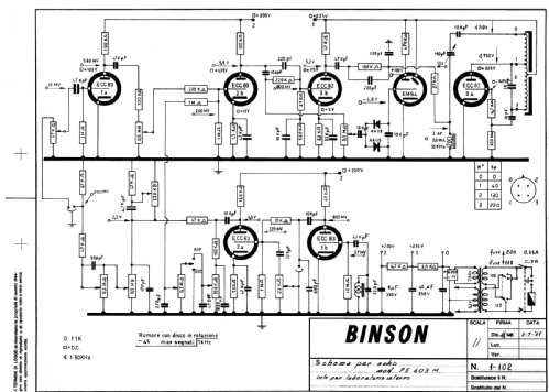 Echorec PE603-M; Binson; Milano (ID = 2436402) Enrég.-R