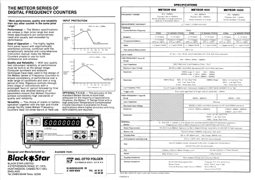 Digital Frequency Counter Meteor 100; Black Star; St. Ives (ID = 848655) Equipment