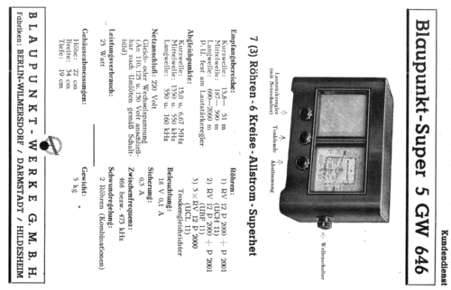 5GW646; Blaupunkt Ideal, (ID = 39229) Radio