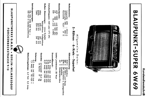 6W69P; Blaupunkt Ideal, (ID = 118473) Radio