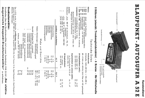 A52E; Blaupunkt Ideal, (ID = 156905) Car Radio