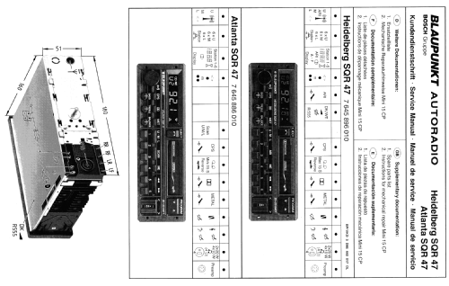 Atlanta SQR 47 7.645.886.010; Blaupunkt Ideal, (ID = 652594) Car Radio