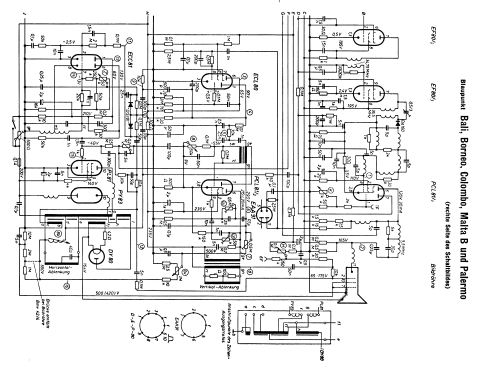 Bali 7222 Ausf. C; Blaupunkt Ideal, (ID = 250211) Televisore