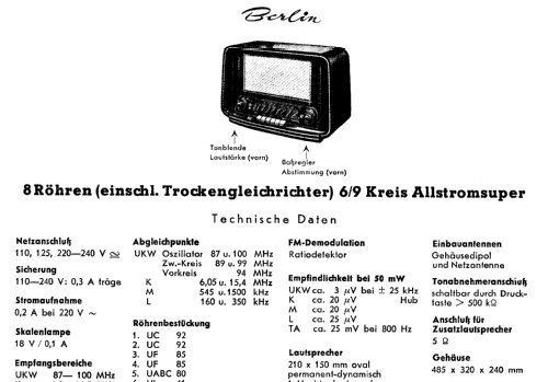 Berlin H2153; Blaupunkt Ideal, (ID = 68074) Radio